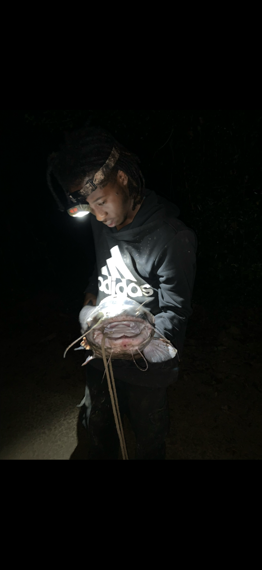 FrossFishing on the bank.